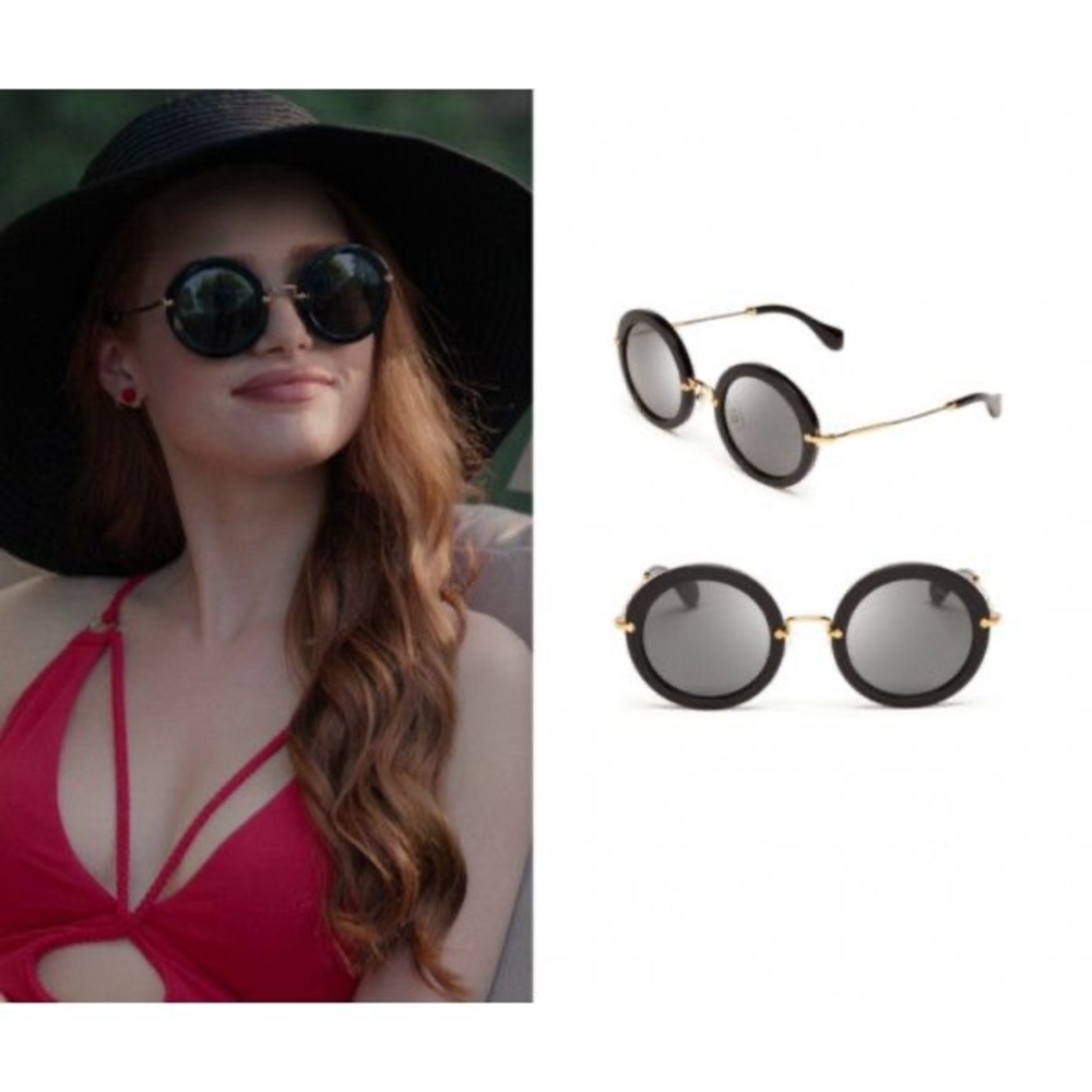 Miu Miu round sunglasses.